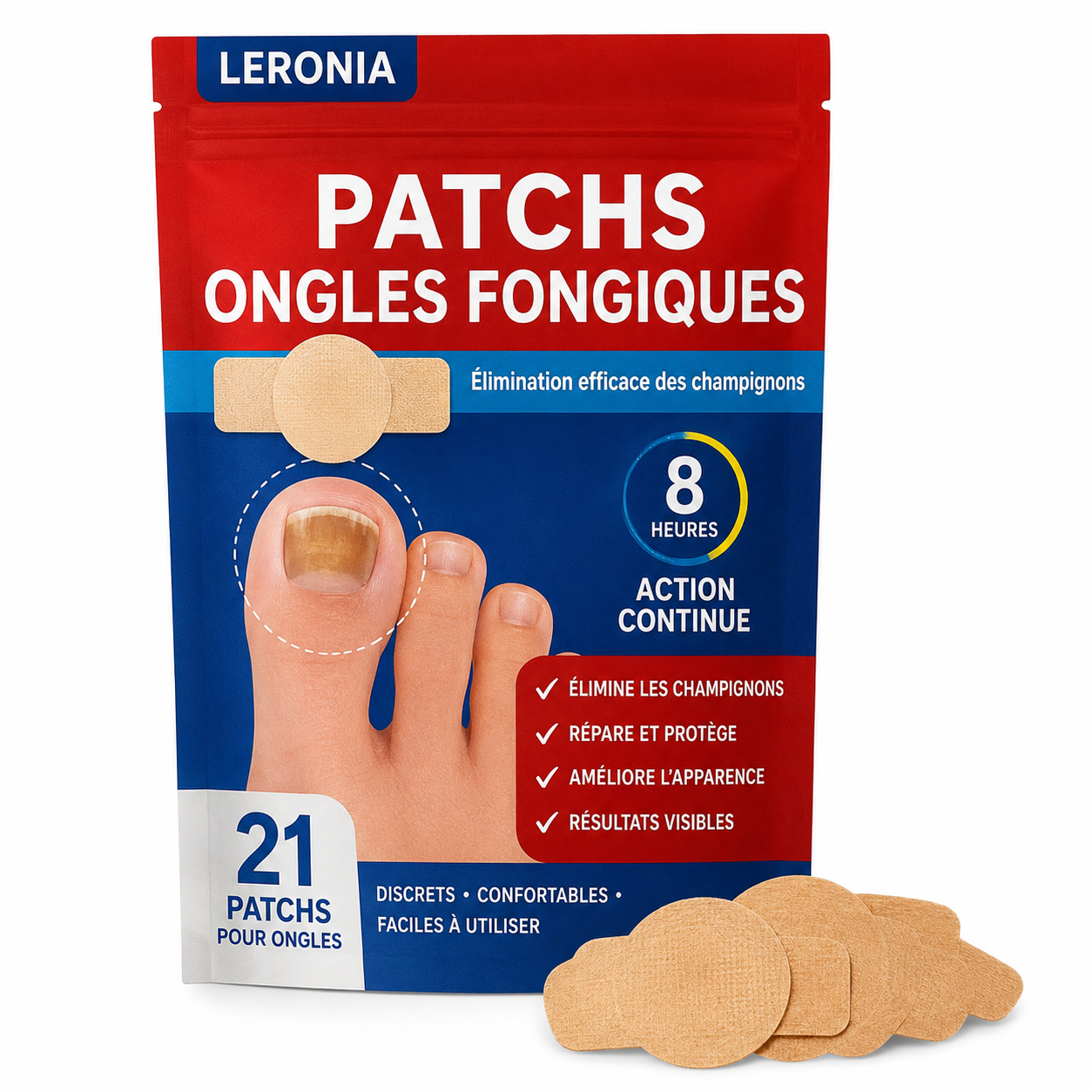 Patchs antifongiques pour ongles LERONIA™
