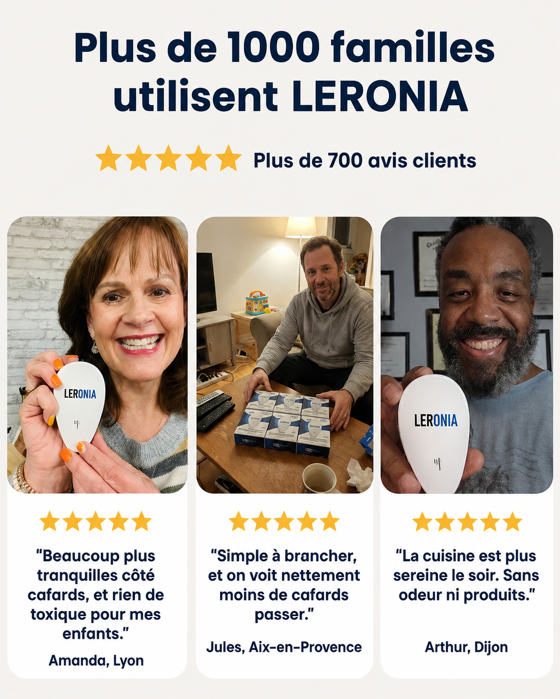 Répulsif Ultrason Anti-Cafards Leronia