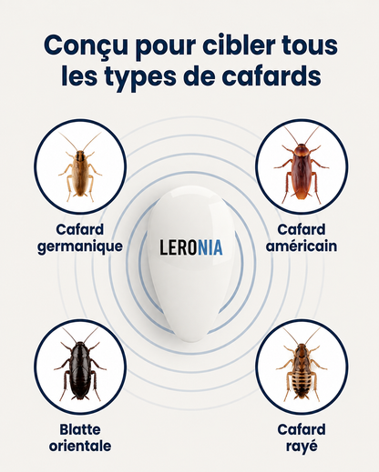 Répulsif Ultrason Anti-Cafards Leronia