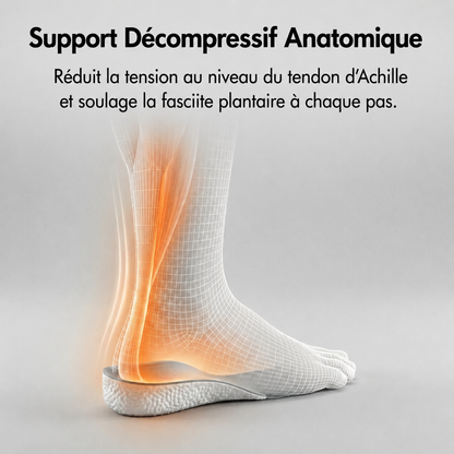 Semelles Leronia avec soulagement du tendon d'Achille