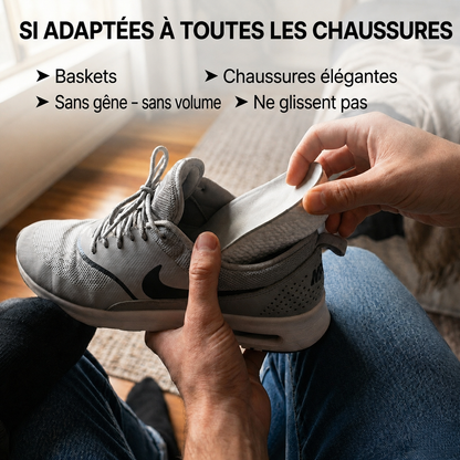 Semelles Leronia avec soulagement du tendon d'Achille